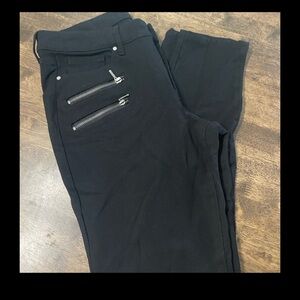 Nine West Zippered stretch pants